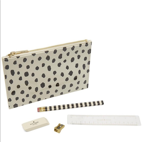 KATE SPADE New York Flamingo Dot Pencil Pouch - Picture 2 of 4
